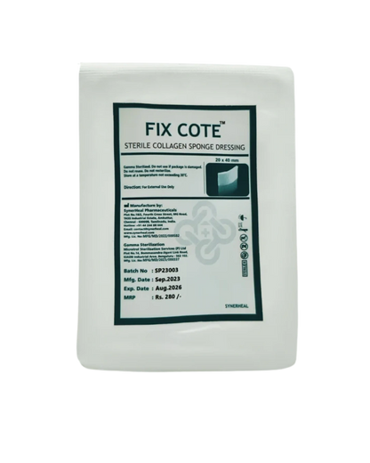 Fix Cote Sterile resorbable collagen sponge dressing