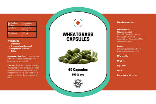 Buy Wheatgrass Capsules for Detox, Immunity & Energy Support