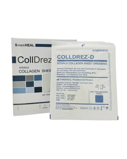 Colldrez-D | sterile Collagen sheet treatment for burns