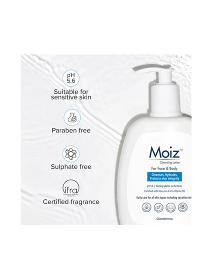 Moiz Cleansing Lotion – Gentle & Effective Daily Cleanser for Sensitive Skin