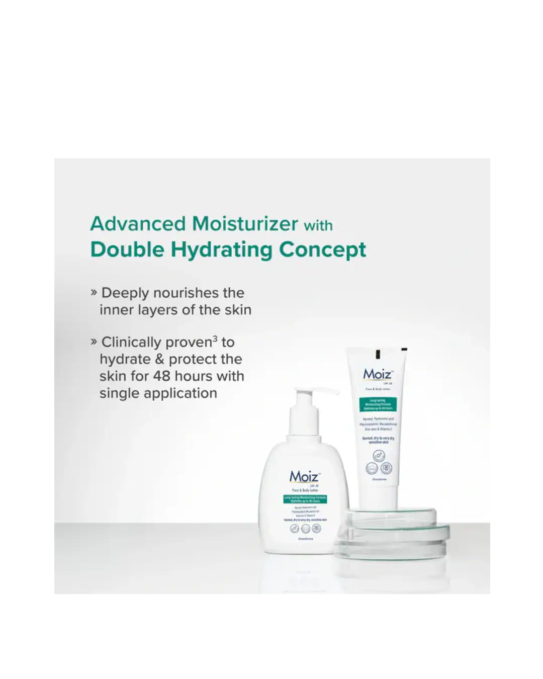 Moiz LMF 48 Lotion – 48-Hour Intense Hydration for Dry, Itchy, Sensitive Skin