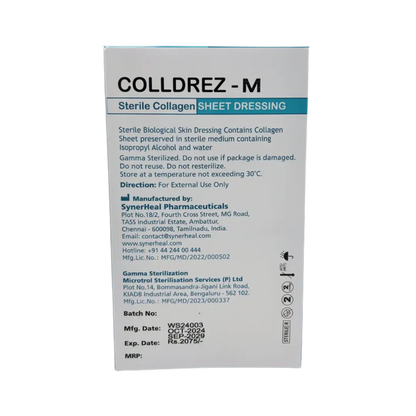 Colldrez M Meshed wet collagen sheet for burns