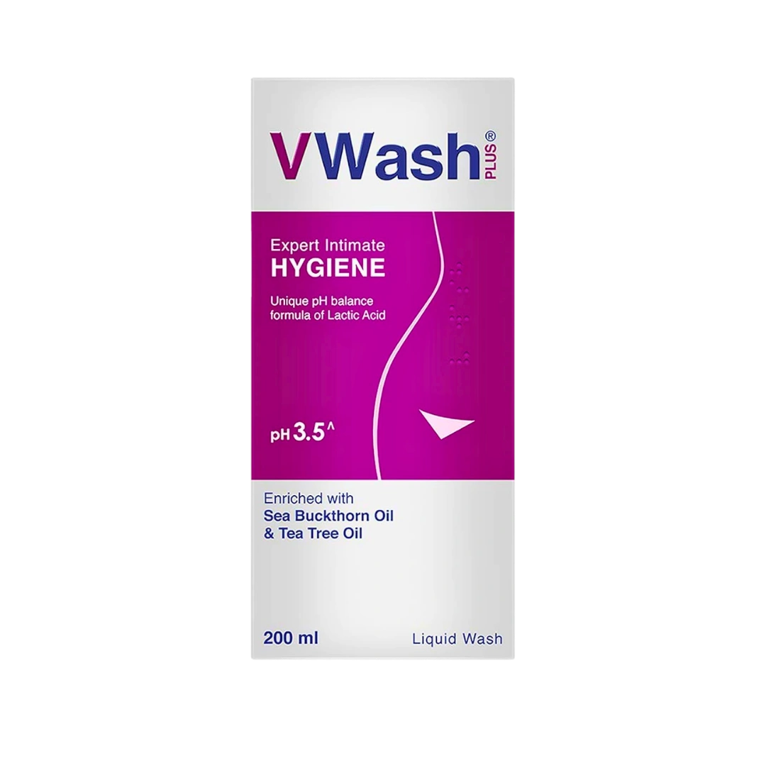 VWash Plus Intimate Hygiene Wash with Sea Buckthorn Oil | PH Balanced Daily Feminine Wash