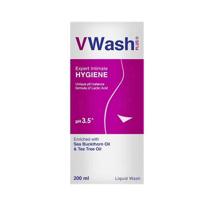 VWash Plus Intimate Hygiene Wash with Sea Buckthorn Oil | PH Balanced Daily Feminine Wash