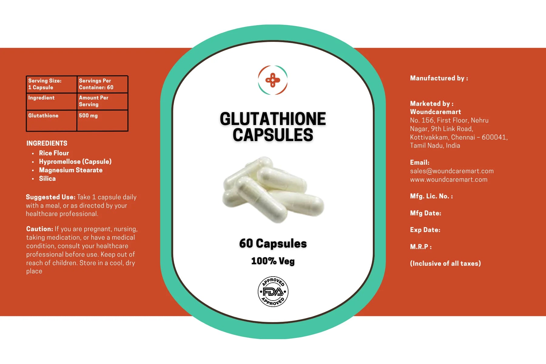 Buy Glutathione Capsules (Reduced Form) for Skin Brightening & Detox
