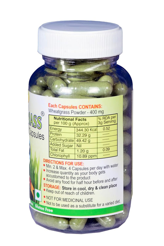 Girme's Wheatgrass Capsules (0.4gm x 100 Capsules)