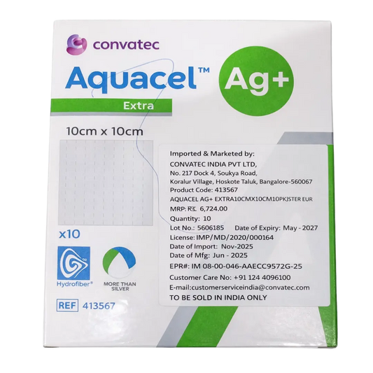 Aquacel Ag Extra Hydrofiber antimicrobial Dressing by Convatec
