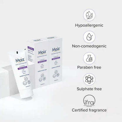 Buy Moiz Daily Moisturizing Cream - Everyday Moisturizer - 50g at Woudcaremart
