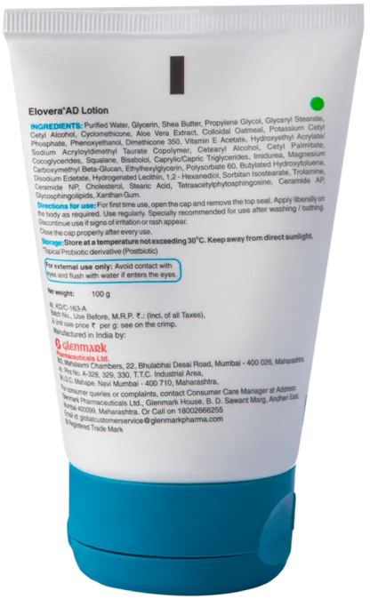 Buy Elovera AD Lotion Ceramide & Probiotic based Moisturizer Online at Woundcaremart