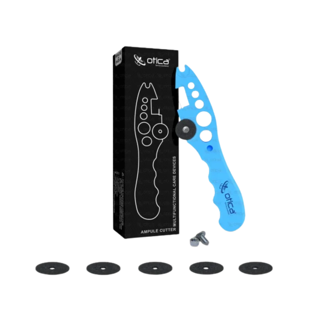 OTICA Ampoule Cutter for Doctors Nurse, Ampule Breaker for Hospital and Clinic (Blue)