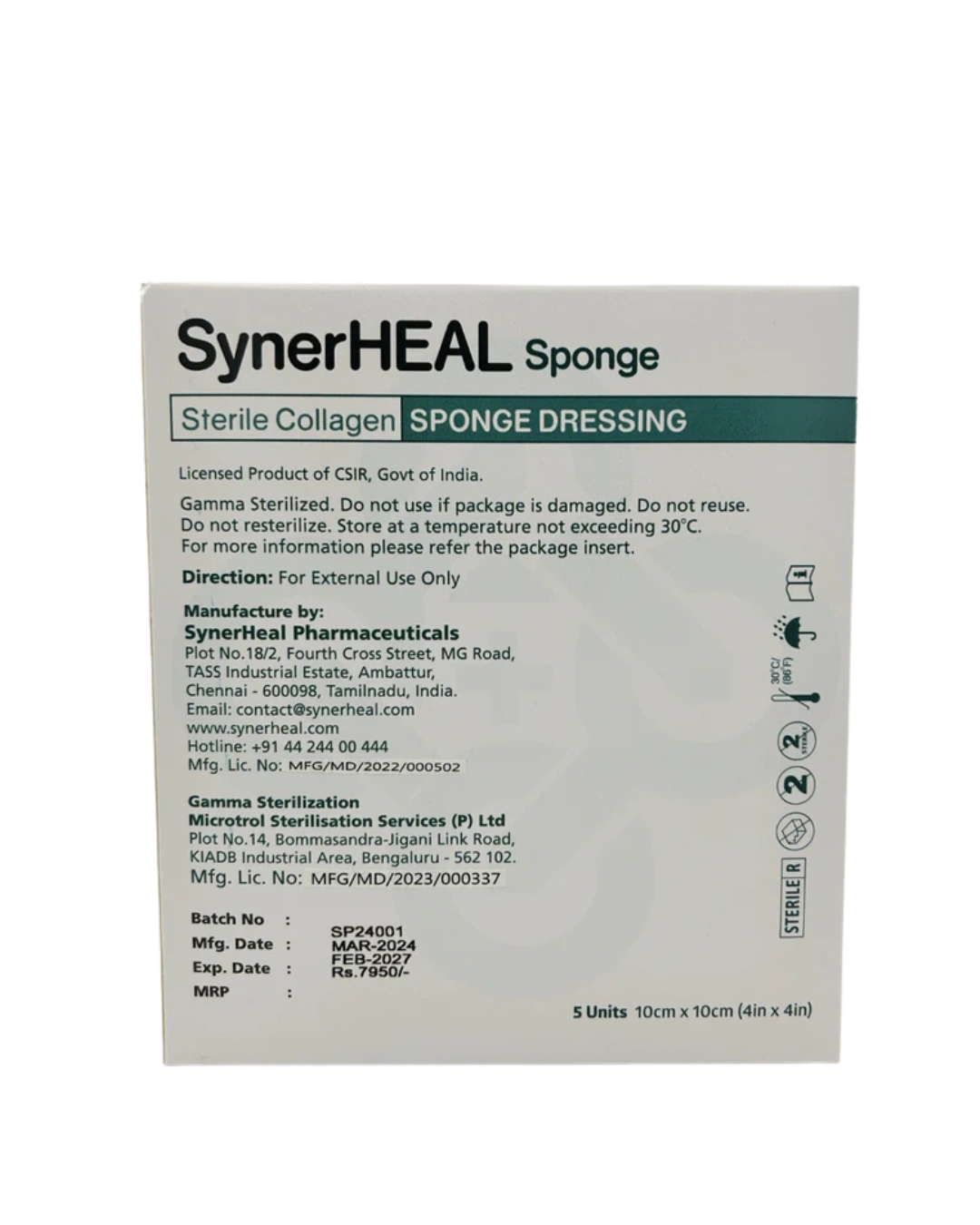 Synerheal Sponge Synerheal Sponge