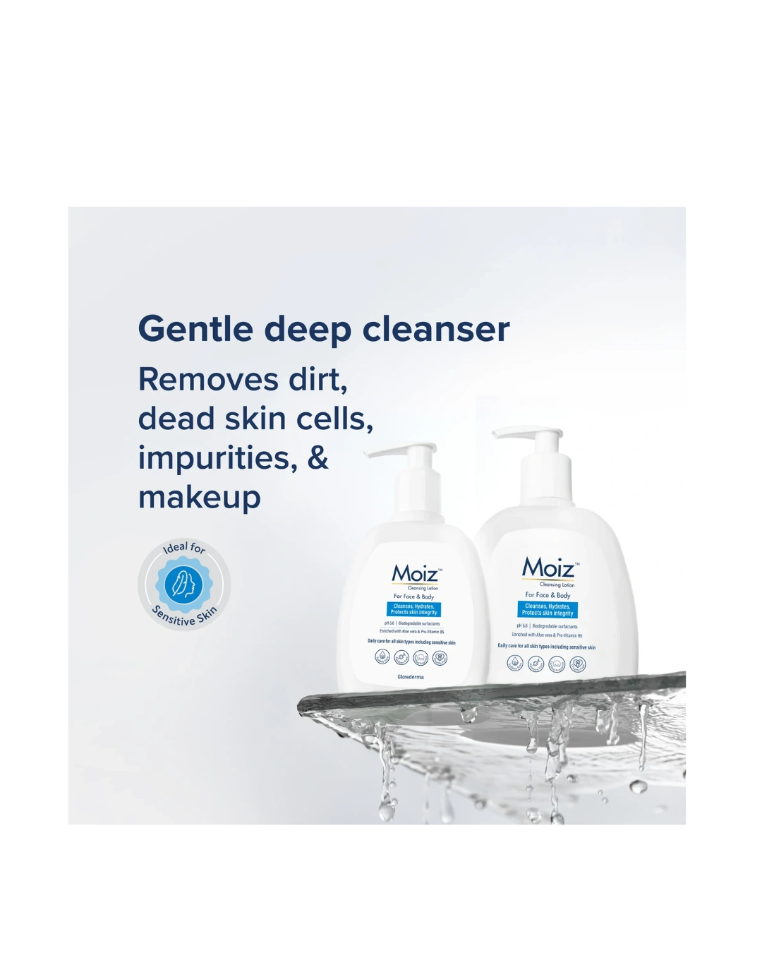 Moiz Cleansing Lotion – Gentle & Effective Daily Cleanser for Sensitive Skin Moiz Cleansing Lotion – Gentle & Effective Daily Cleanser for Sensitive Skin